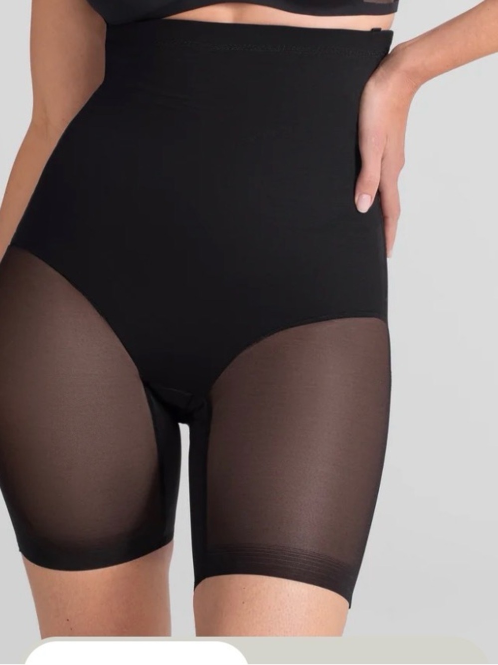 Honeylove High-Waisted Shapewear Short Black Size 1X